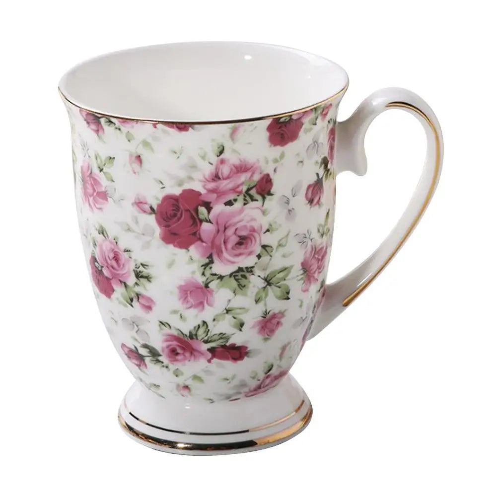 300ml Ceramic Coffee Cup Patterned Tea Milk Coffee Mug For Tea Porcelain Travel Cup Large Capacity Ceramic Nice Gifts