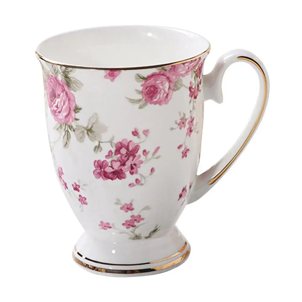 300ml Ceramic Coffee Cup Patterned Tea Milk Coffee Mug For Tea Porcelain Travel Cup Large Capacity Ceramic Nice Gifts