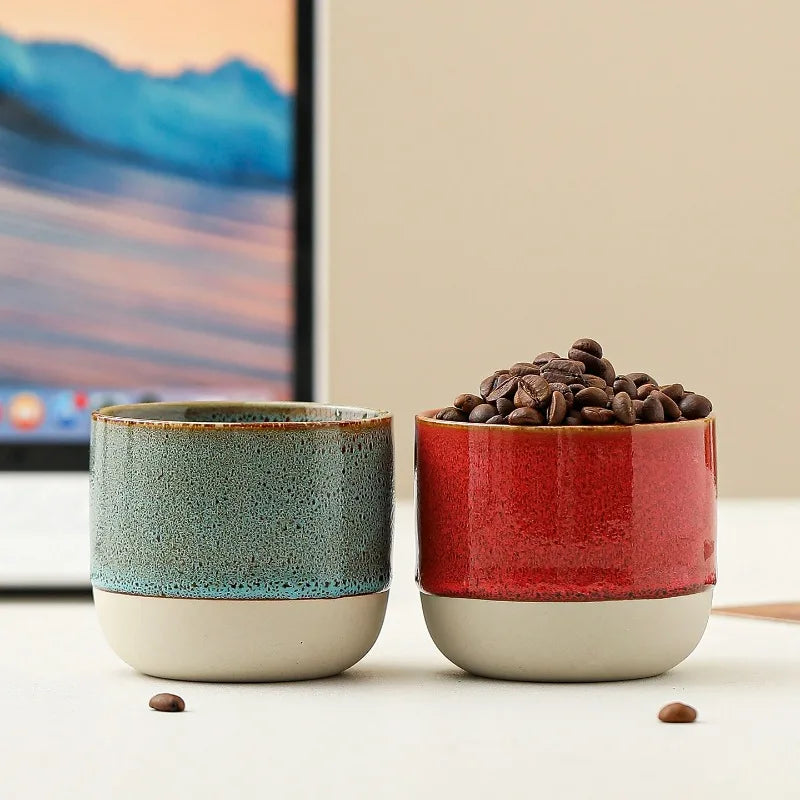 Ceramic Espresso Cups - Espresso Cups Suitable for Coffee and Tea, Coffee Cups Ideal for Use in Cafes and Restaurants