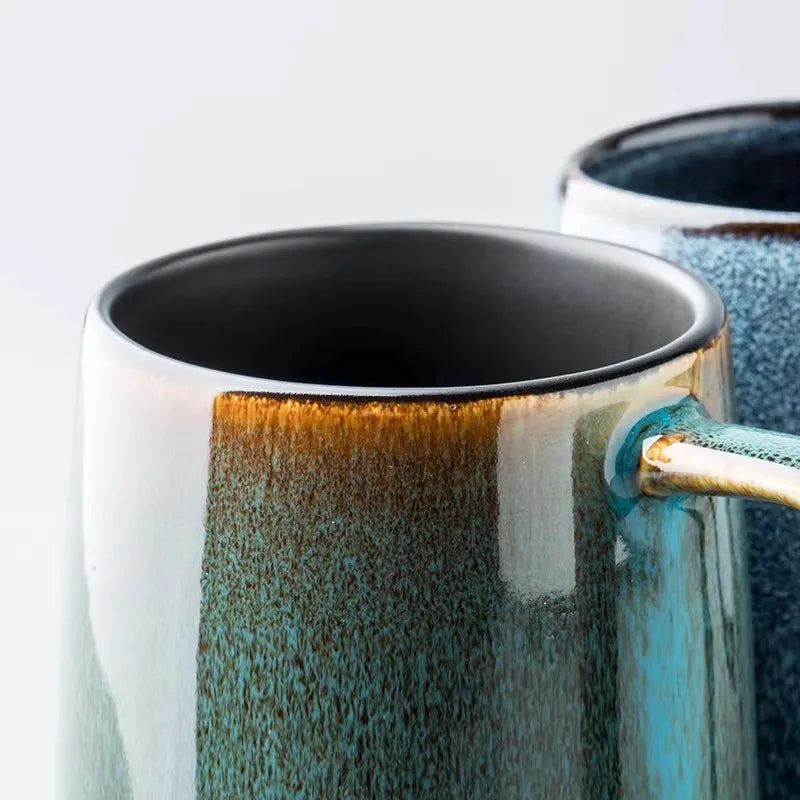 700ML/24OZ Giant Ceramics Coffee Mug: Perfect Large Chinese Teacup for Water, Juice & Milk, Ideal for Office & Home, Microwave
