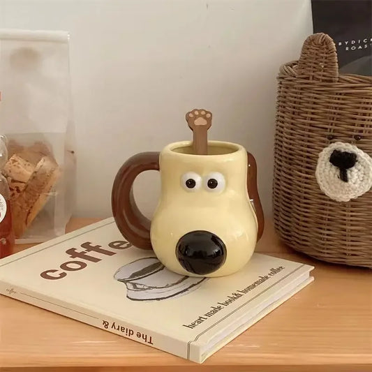 Designer Models Dog Ceramics Mugs Breakfast Cups Juices Milk Cups Cartoon Coffee Cups High Value