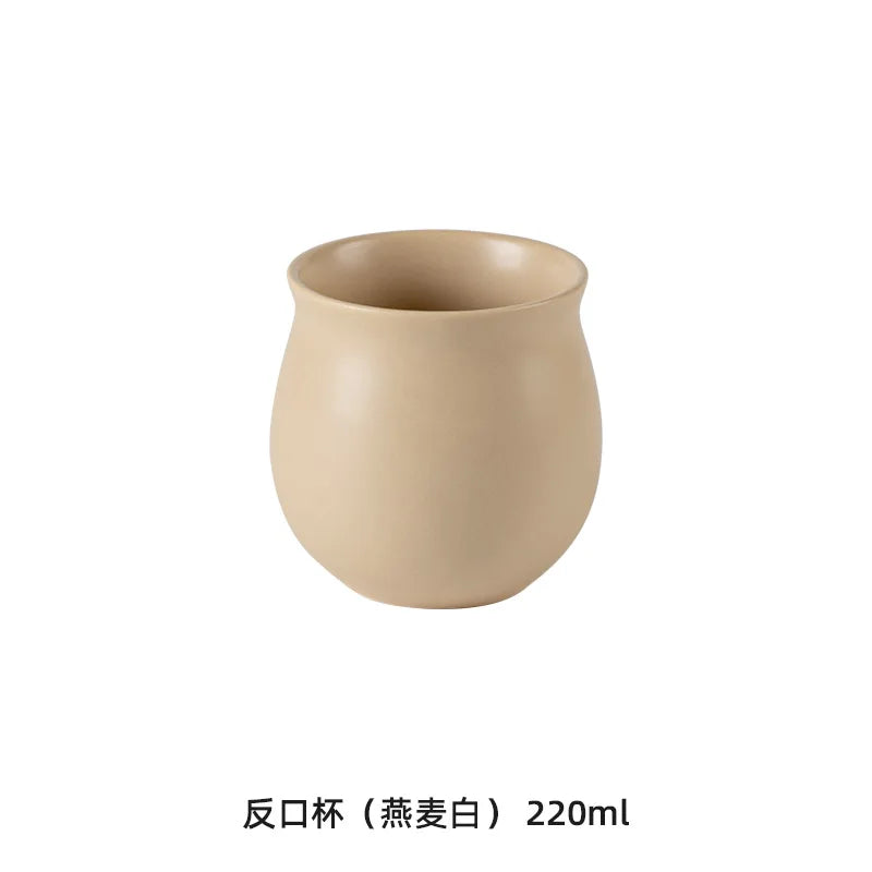 Retro Style Small Ceramic Mug Multipurpose Beverage Cup for Coffee Tea Milk Water Home Office Kitchen Gift
