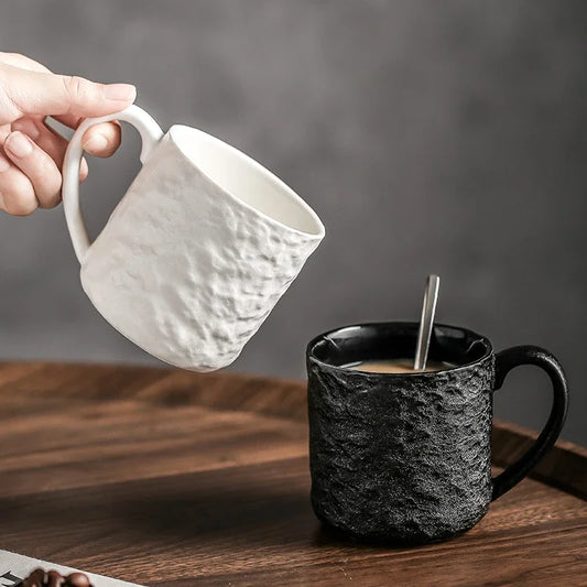 Ceramic Mug Creative Rock Texture Coffee Cups Living Room Afternoon Tea Coffee Mug Juice Milk Cups Tea Cup Household Water Cup