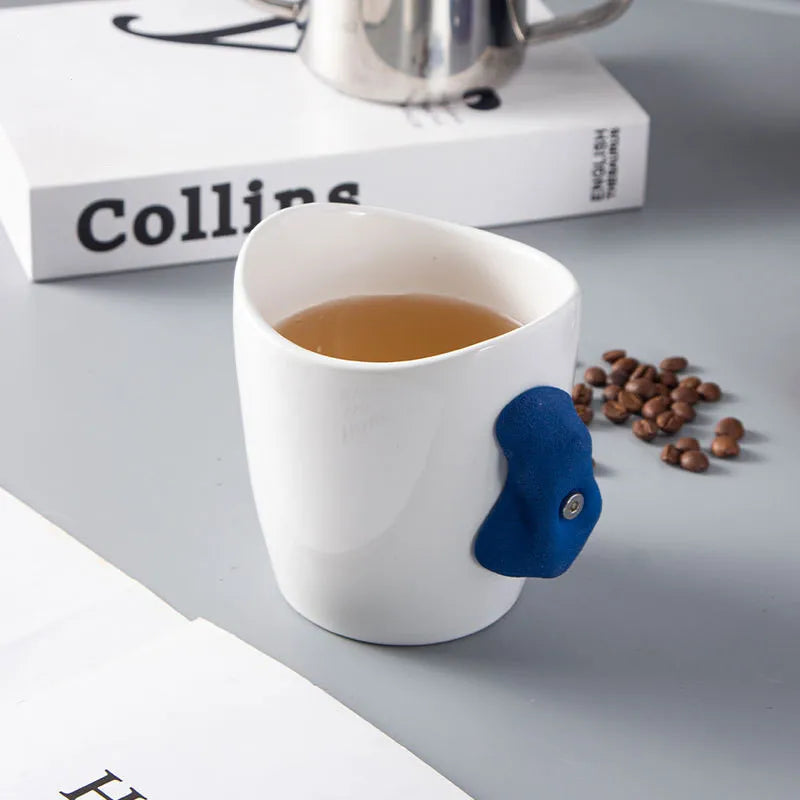 Creative Irregular Large Capacity Mugs Ins Home Climbing Ceramic Mug High Value Coffee Water Cup