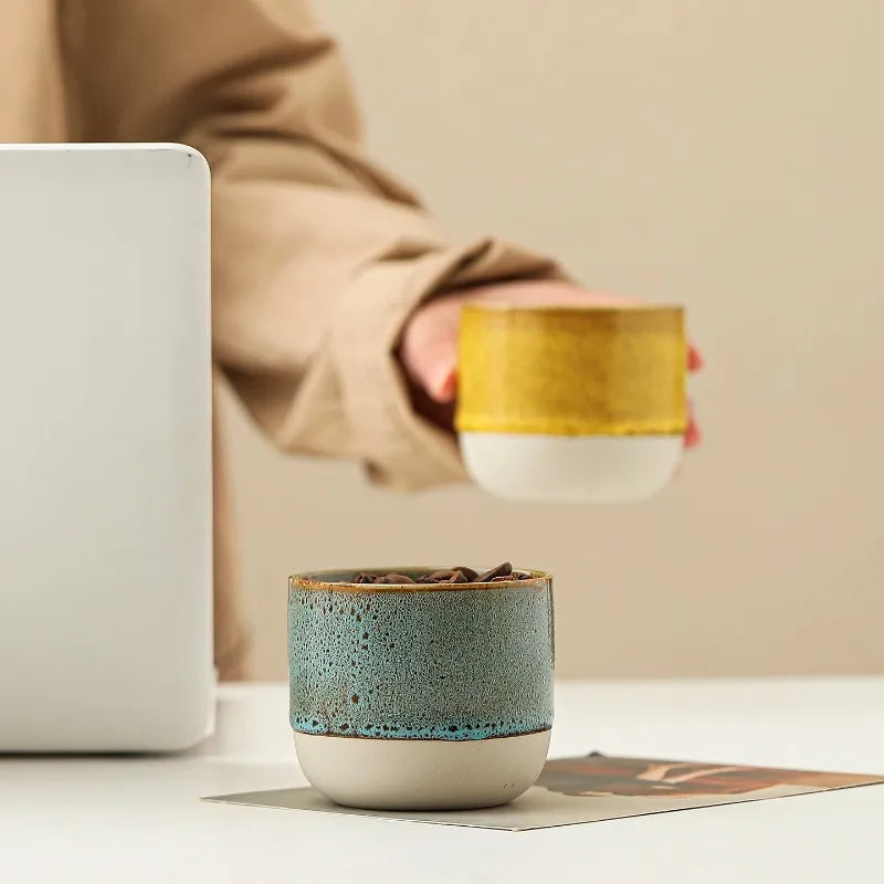 Ceramic Espresso Cups - Espresso Cups Suitable for Coffee and Tea, Coffee Cups Ideal for Use in Cafes and Restaurants
