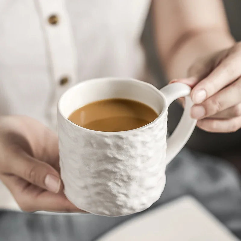 Ceramic Mug Creative Rock Texture Coffee Cups Living Room Afternoon Tea Coffee Mug Juice Milk Cups Tea Cup Household Water Cup