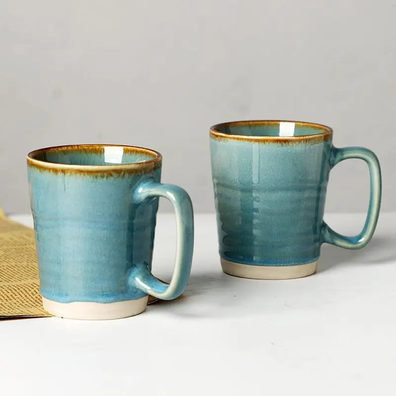 Mug Kiln Transformation Coffee Cup Home Retro Drinking Ceramic Cup Breakfast Milk Cup