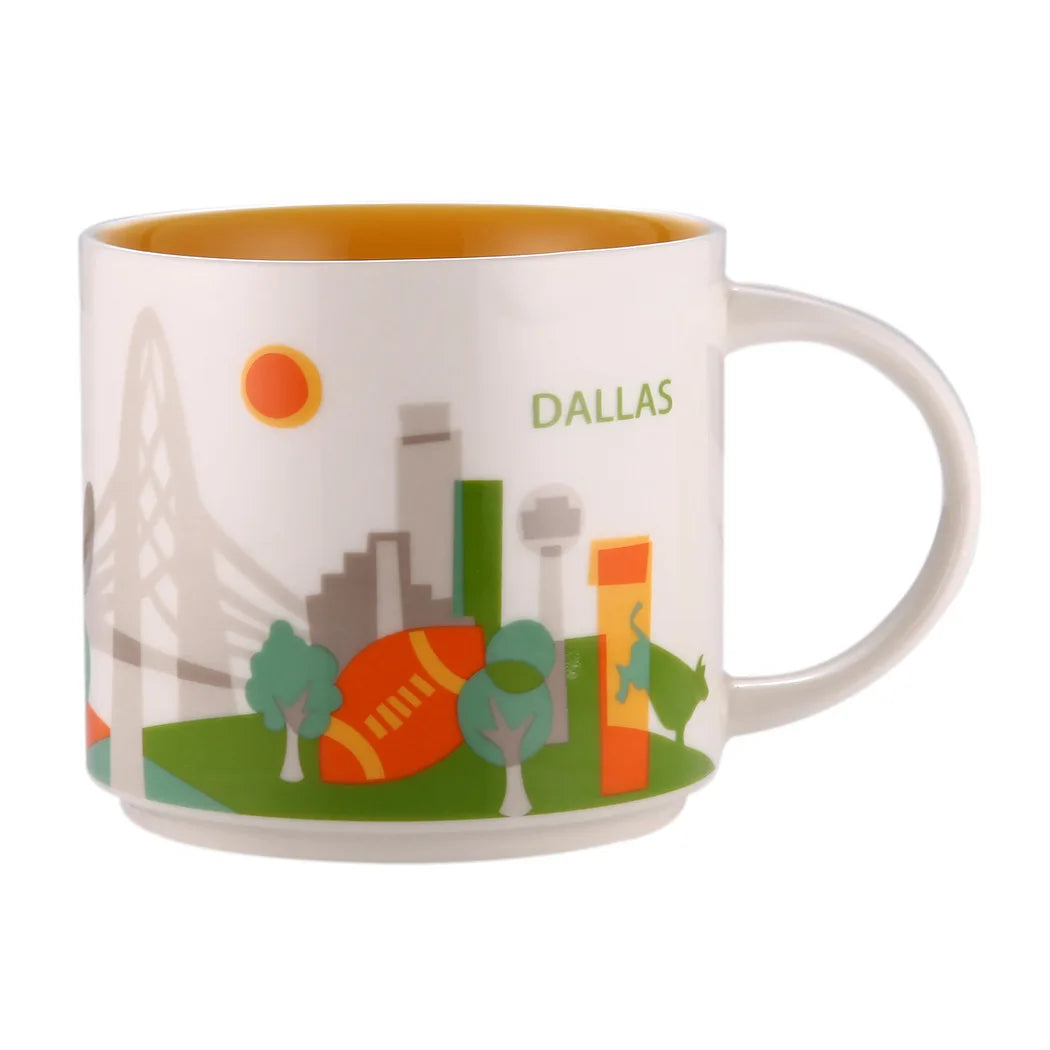 Ceramic Coffee Mug, American and Europe, New York, Los Angeles, Milk Cup, Beautiful Gifts, Party Return Gifts, 400ml