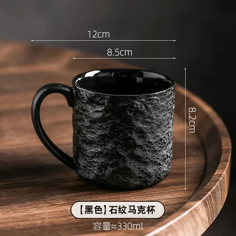 Ceramic Mug Creative Rock Texture Coffee Cups Living Room Afternoon Tea Coffee Mug Juice Milk Cups Tea Cup Household Water Cup