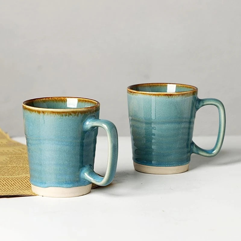 Mug Kiln Transformation Coffee Cup Home Retro Drinking Ceramic Cup Breakfast Milk Cup