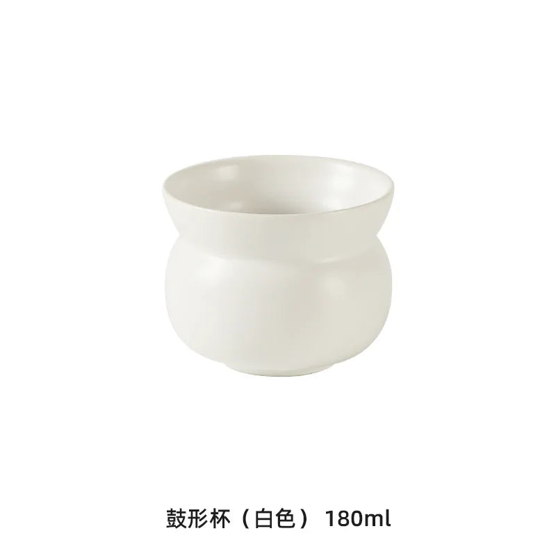 Retro Style Small Ceramic Mug Multipurpose Beverage Cup for Coffee Tea Milk Water Home Office Kitchen Gift