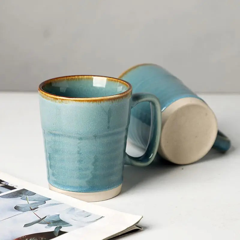 Mug Kiln Transformation Coffee Cup Home Retro Drinking Ceramic Cup Breakfast Milk Cup