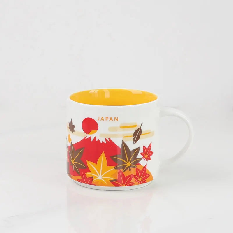 Ceramic Coffee Mug, American and Europe, New York, Los Angeles, Milk Cup, Beautiful Gifts, Party Return Gifts, 400ml