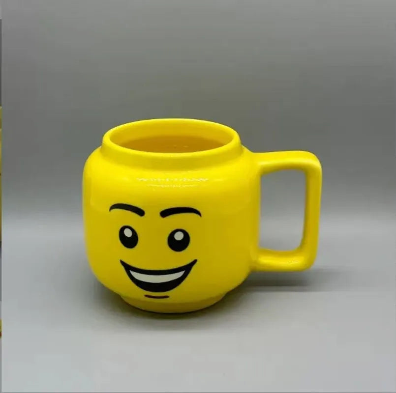Smile Ceramic Mug Cartoon Coffee Milk Tea Water Cup Cute Funny Expression Children Milk Mug Household Water Cup