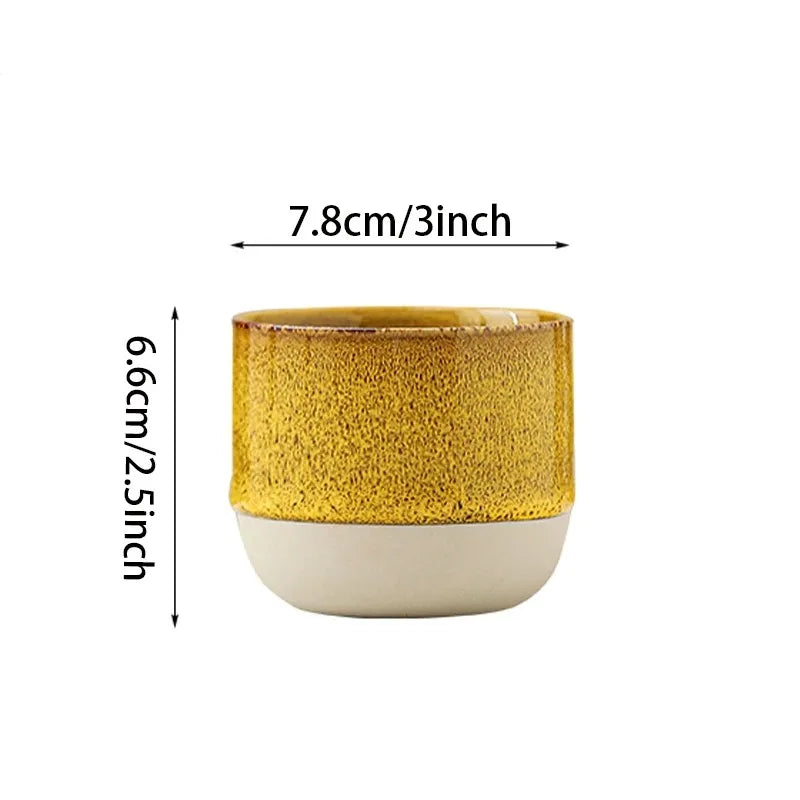 Ceramic Espresso Cups - Espresso Cups Suitable for Coffee and Tea, Coffee Cups Ideal for Use in Cafes and Restaurants