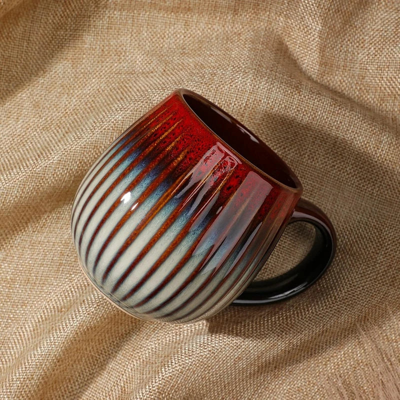 Ceramic Coffee Mugs 17 OZ Large Coffee Cups Retro Coffee Cup Office Water Cup Filter Tea Handmade Tea Coffee Cup Birthday Gift