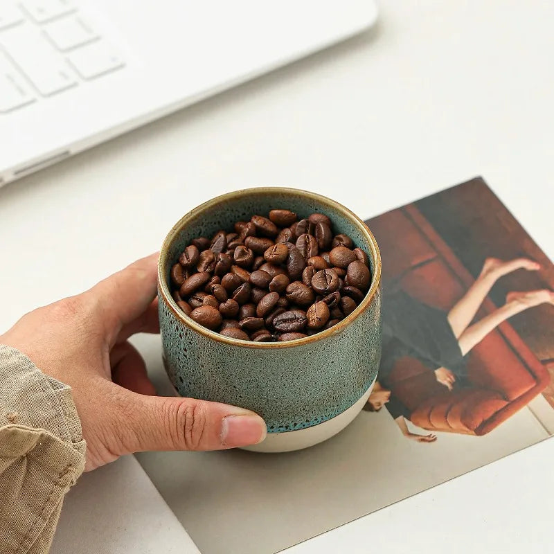 Ceramic Espresso Cups - Espresso Cups Suitable for Coffee and Tea, Coffee Cups Ideal for Use in Cafes and Restaurants