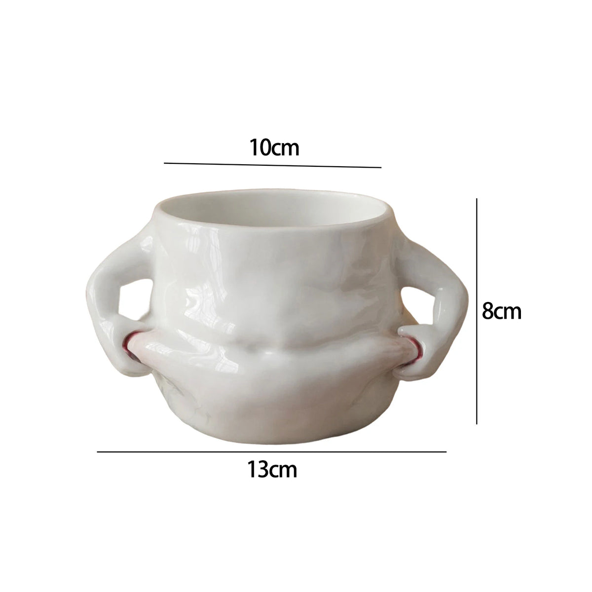 Ceramics Coffee Mug Novelty Fat Belly Mug with Handle Hot Cold Water Drinks Cup for Wedding Kitchen Household Drinkware