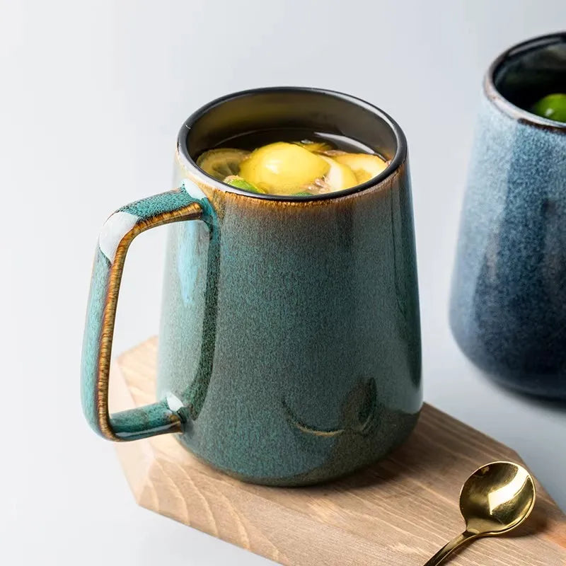700ML/24OZ Giant Ceramics Coffee Mug: Perfect Large Chinese Teacup for Water, Juice & Milk, Ideal for Office & Home, Microwave