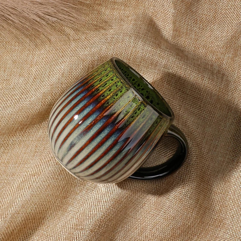 Ceramic Coffee Mugs 17 OZ Large Coffee Cups Retro Coffee Cup Office Water Cup Filter Tea Handmade Tea Coffee Cup Birthday Gift