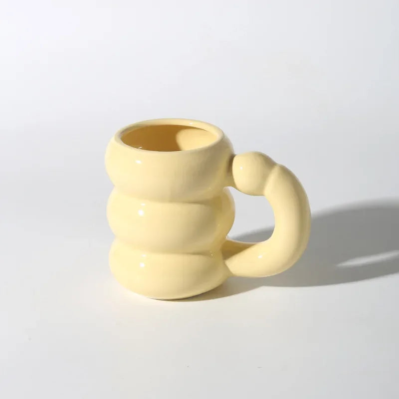 420ml Ceramic Chubby Mug Creative Nordic Coffee Cup Cute Office Afternoon Tea Cloud Mugs Kitchen Drinkware Home Accessories